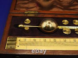 Antique Late Victorian Sikes Hydrometer By Loftus London. Complete Set