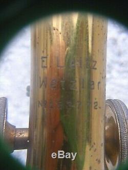 Antique Leitz Microscope Leitz Wetzlar Brass