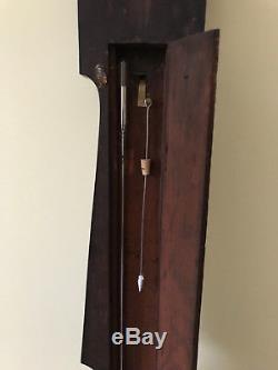 Antique Mahogany 10 inch 4 Dial Barometer By A Martinelli, Boro
