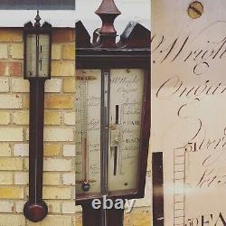 Antique Mahogany Stick Barometer By W Wright Of Ongar, Essex