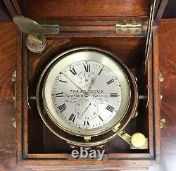 Antique Marine Chronometer Clock By Negus