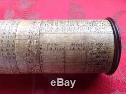 Antique McFarlane Calculating Cylinder Rare Early Calculator 1830 Museum Piece