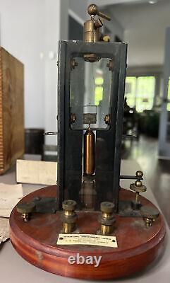 Antique Measuring Instrument L. E. Knott Apparatus Co. Galvanometer Rarity! 1906