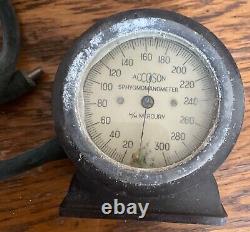 Antique Medical British Accoson Sphygmomanometer Blood Pressure Device