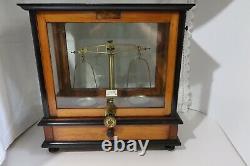 Antique Medical Scales in Cased C/W Weights etc. Vintage/Antique