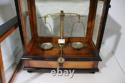 Antique Medical Scales in Cased C/W Weights etc. Vintage/Antique