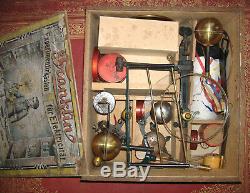 Antique Meiser & Mertig Franklin Electricity Experiments Demonstration Toy 1895