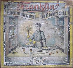 Antique Meiser & Mertig Franklin Electricity Experiments Demonstration Toy 1895