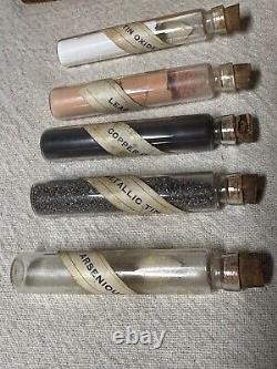 Antique Metallurgical Chemical Set in Original Wooden Box