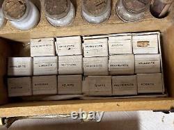 Antique Metallurgical Chemical Set in Original Wooden Box