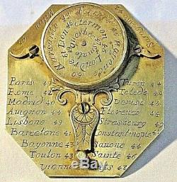 Antique Michael MAULEVAUT French Sundial, circa 18th Century