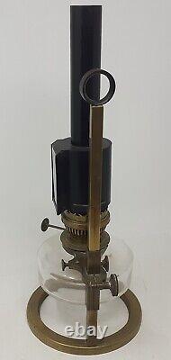 Antique Microscope Oil Lamp