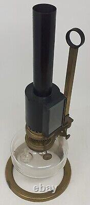 Antique Microscope Oil Lamp