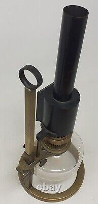 Antique Microscope Oil Lamp