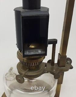 Antique Microscope Oil Lamp