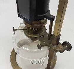 Antique Microscope Oil Lamp