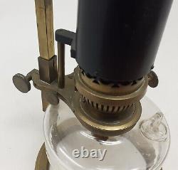 Antique Microscope Oil Lamp