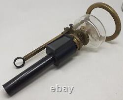 Antique Microscope Oil Lamp