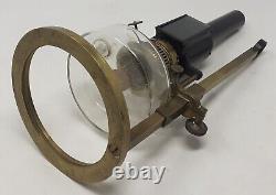 Antique Microscope Oil Lamp