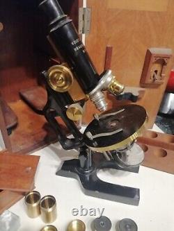 Antique Microscope Voigtlaender Braunschweig And Case