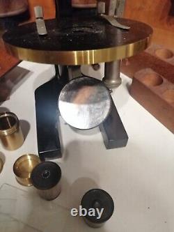 Antique Microscope Voigtlaender Braunschweig And Case