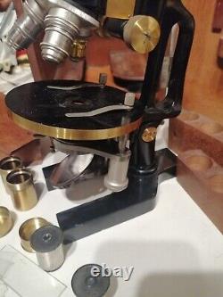 Antique Microscope Voigtlaender Braunschweig And Case