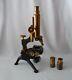 Antique Microscope Watson and Sons with Lenses and Slides, in Case