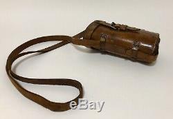 Antique Military Army Prismatic Monocular MKI Timbers 1925 Leather Case WW1 WW2