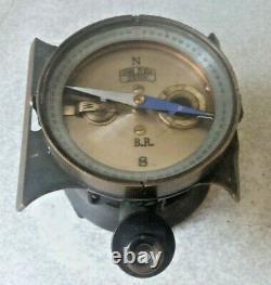 Antique Military Artillery Compass- Carl Zeiss Jena B. R Compass & Lens Worki