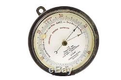 Antique Negretti & Zambra Aneroid Barometer Issued By Royal National Life Boat