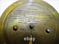 Antique Negretti & Zambra London Brass Desktop Weather Forecaster