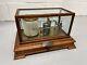 Antique Oak Cased Barograph With Silver Plaque Presented 1922 Gladstone Dock