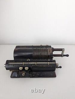 Antique Original Odhner Adding Machine Mechanical Calculator Model OM5
