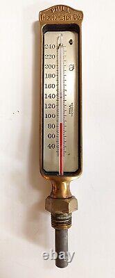 Antique Philadelphia Thermometer Co Brass Industrial Thermometer for Boiler 10