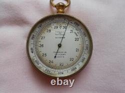 Antique Pocket Barometer/Altimeter by Harrods Ltd