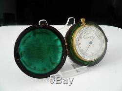 Antique Pocket Compensated Barometer in Case c. 1900