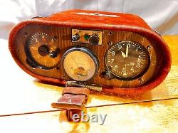 Antique Pyrometer Leather Case Vintage Rare Steampunk Pyro Thermometer Tester