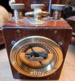 Antique Railway Telegraph Works Silvertown London GALVANOMETER