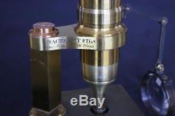 Antique Rare C1850'nachet Et Fils' Paris Brass Drum Microscope. Reduced