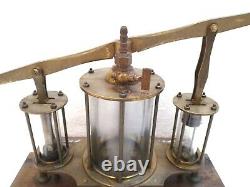 Antique Rare Large Hydraulic Demo Device Behavior Of Wather Lab Instrument See