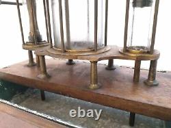 Antique Rare Large Hydraulic Demo Device Behavior Of Wather Lab Instrument See