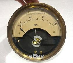 Antique Rare Large & Sophisticated German Hartmann & Braun Ammeter Galvanometer