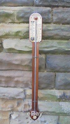 Antique Rosewood Stick Barometer By Bennett London