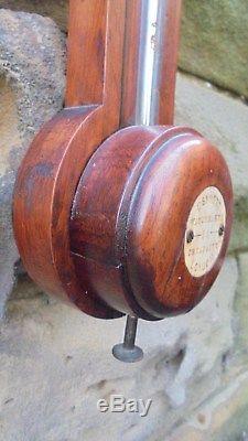 Antique Rosewood Stick Barometer By Bennett London