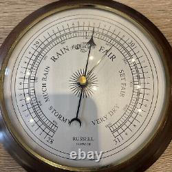 Antique Russell of Norwich Scientific 6-inch Mahogany Barometer