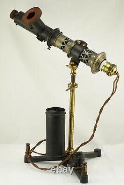 Antique Scientific Carbon Arc Lamp Microscope Projector Nernst Siemens Lighting