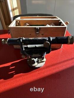 Antique Seiler Instruments Company Theodolite In A LEITZ antique Wooden Box