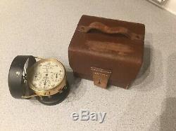Antique / Short & Mason London, Air Flow Anemometer, in Original Leather Case