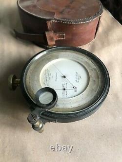 Antique Short & Mason Surveying Aneroid Barometer scientific gauge