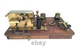 Antique Siemens Railroad Telegraph Sending Receiving Station Morse Ink Writer